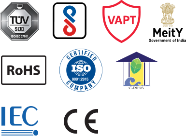 Buildtrack Home Automation products certified by IEC, CE & ISO 9001:2015 Certifications