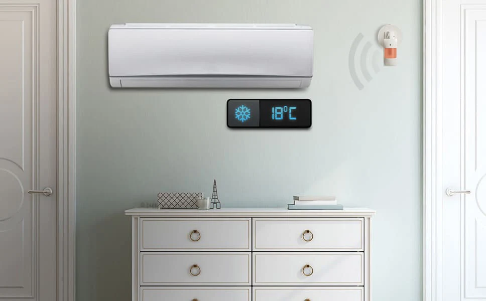 Home automation system controlling air conditioning