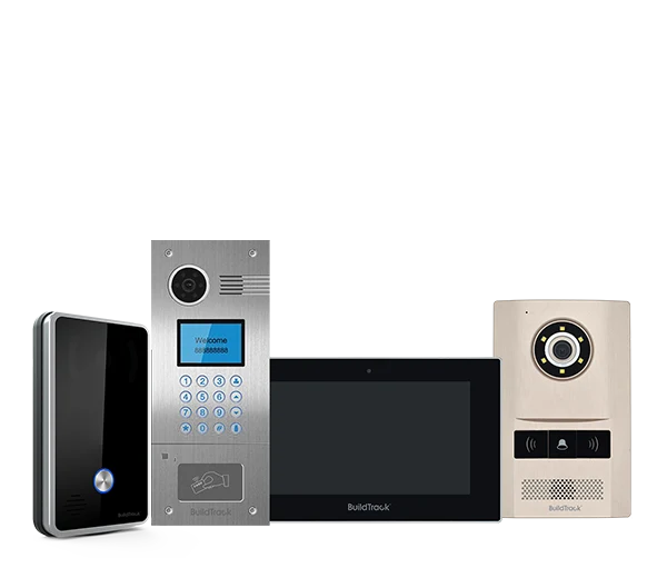 Hands-free video door phone with touchscreen display