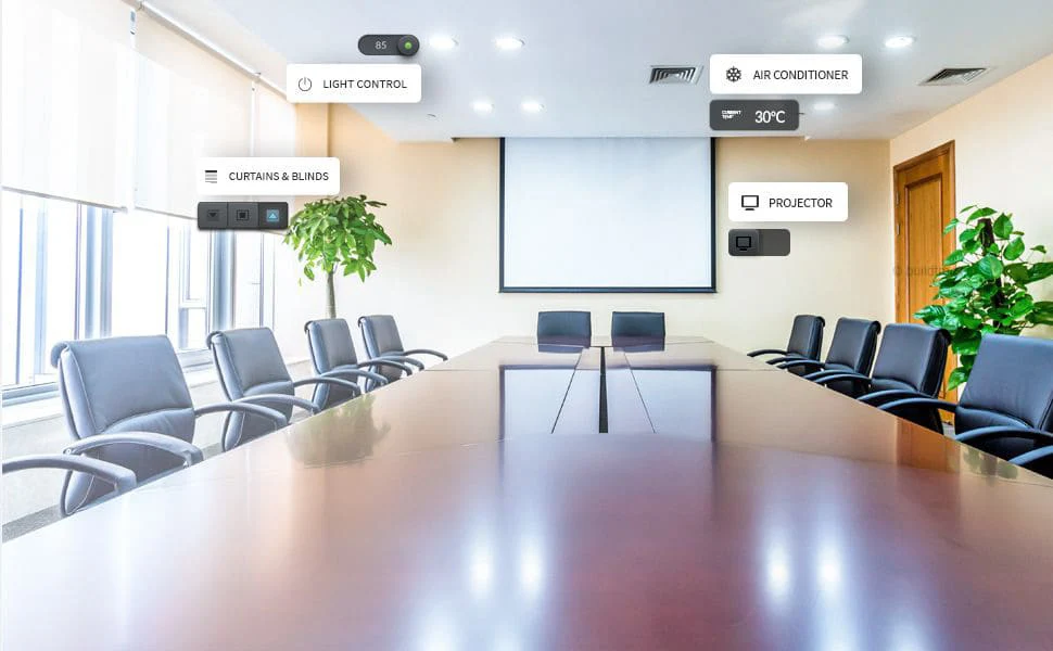 Smart App based control of all conference room features.