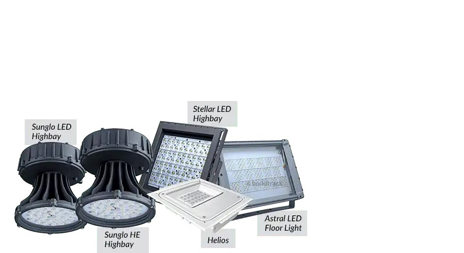 astral floor led, sunglo led and HE high bay lights