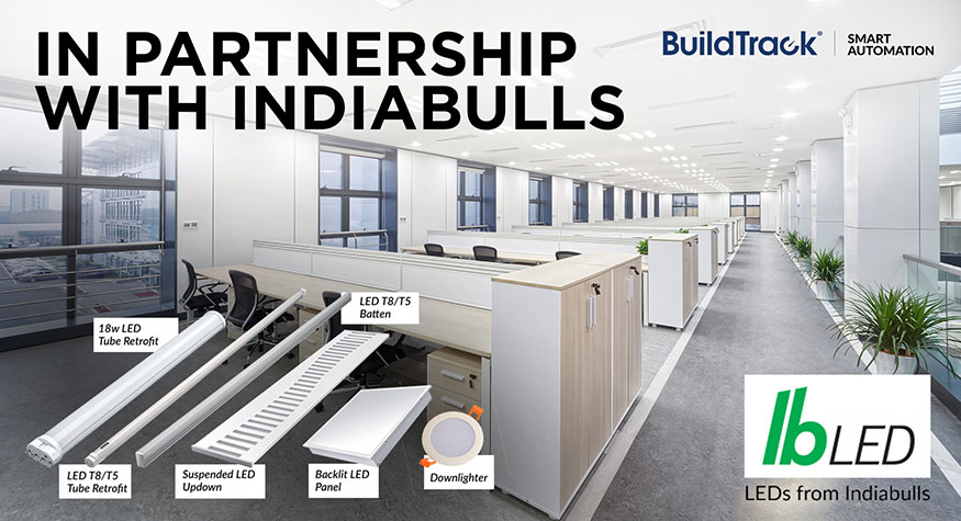 buildtrack led lighting controlled
